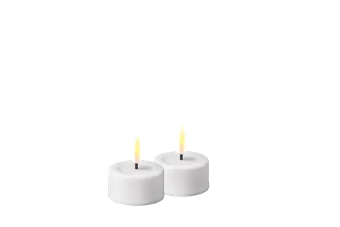 Świeca Biała Tealight LED D: 4,1x 4,5cm 2szt.