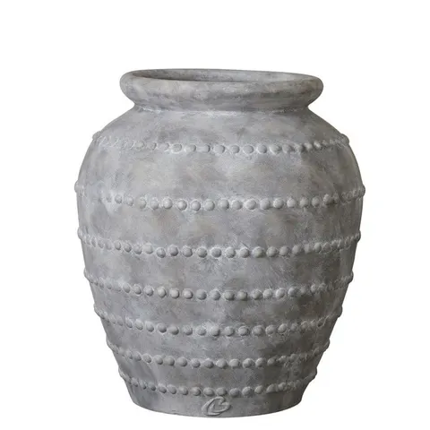 Wazon / donica dekoracyjna Anna flower pot H59.5 cm. antique grey Lene Bjerre