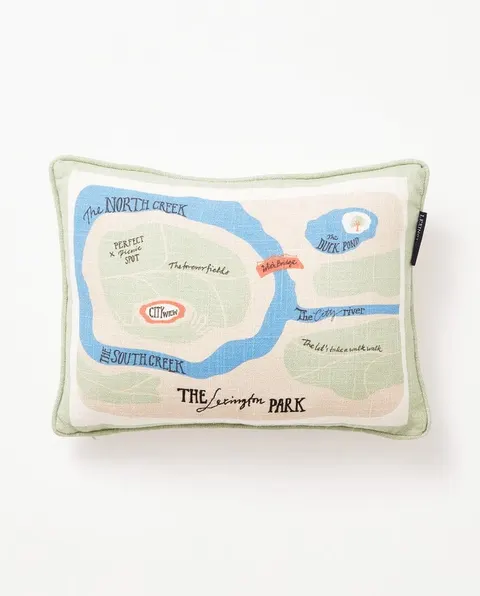 Poduszka Map Pillow In Cotton Lexington 30x40