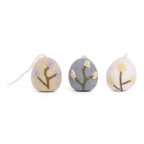 Eggs with Emboidery Heather Gry & Sif 3szt.