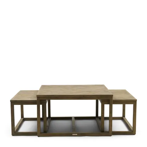 Stolik Harbour Island Square Coffee Table S/3 Riviera Maison