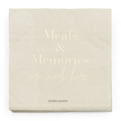 Papierowe serwetki Meals & Memories Riviera Maison