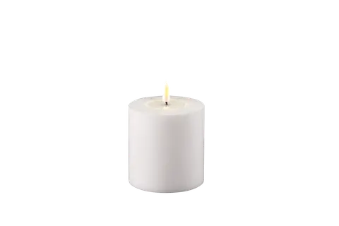 Świeca Biała LED Block D: 10x 10cm Outdoor