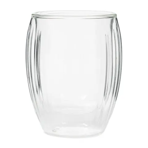 Szklanka Double Wall Glass Line Coffee Riviera Maison