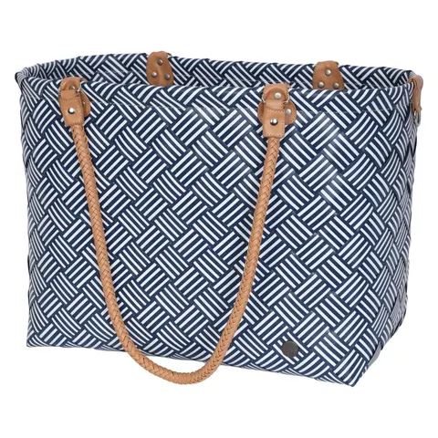 Torba na zakupy Sainte-Maxime stripes Handed By ocean blue XL