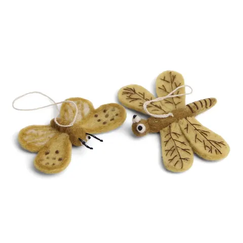 Butterfly & Dragonfly Yellow Gry & Sif