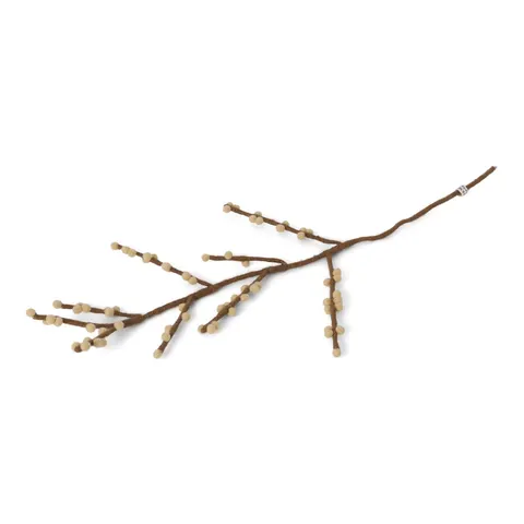 Branch w/Dusty Light Yellow Berries Gry & Sif