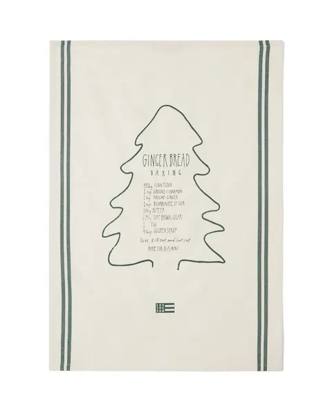 Ręcznik kuchenny Gingerbread kitchen towel Lexington white/green