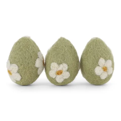 Eggs Mint Flowers Gry & Sif 3szt.
