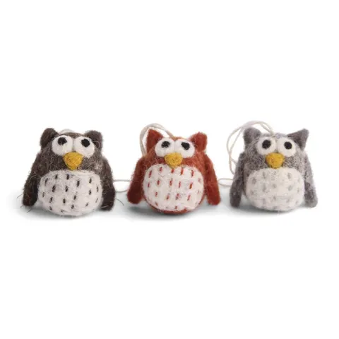 Mini Owls Natural Colors Gry & Sif - zestaw 3szt.