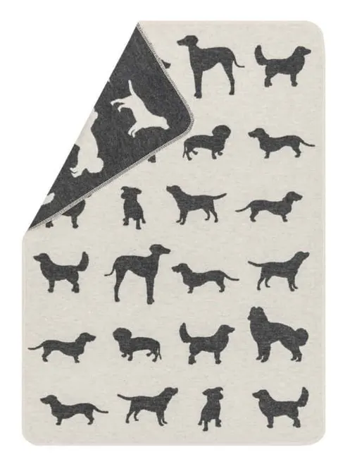 Kocyk dla pieska Allover Dogs Offwhite 70x90