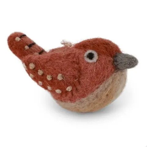 Bird Wren Rusty Brown Gry & Sif