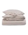 Zestaw pościeli Striped lyocell flannel bed set, beige/white Lexington 150x210/50x70