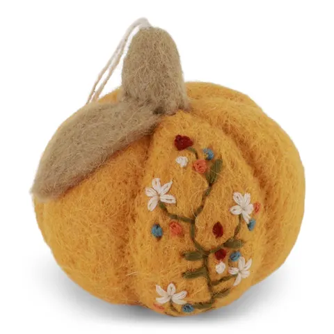 Pumpkin with Embroidery Gry & Sif - Yellow