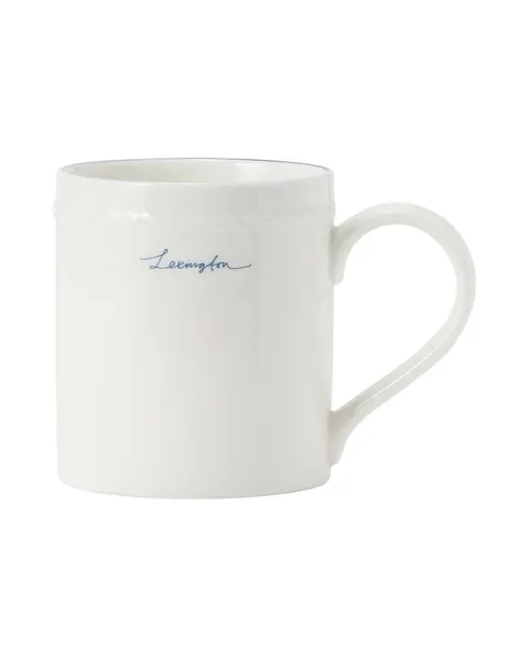 Kubek Lexington porcelain mug, white/blue Lexington