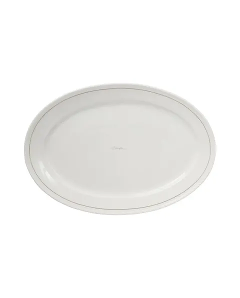 Talerz Lexington porcelain oval platter, white/beige Lexington