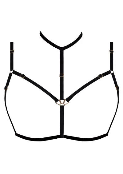 Samanta - Harness Pepper V100 tattoo Czarny L/XL