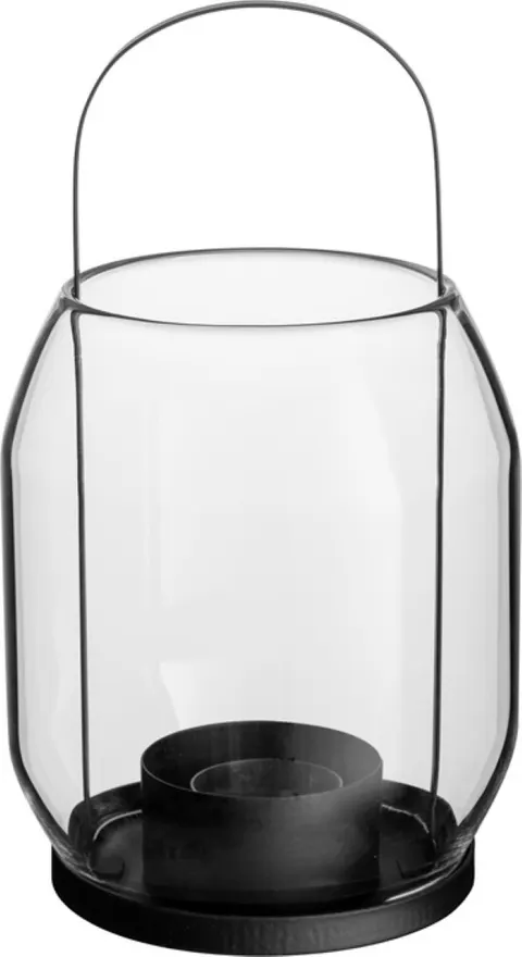 Latarenka Crown Candle d13 h22 black Ernst