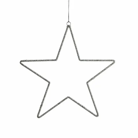 Ozdoba Ane Star 40x40 Lene Bjerre Silver