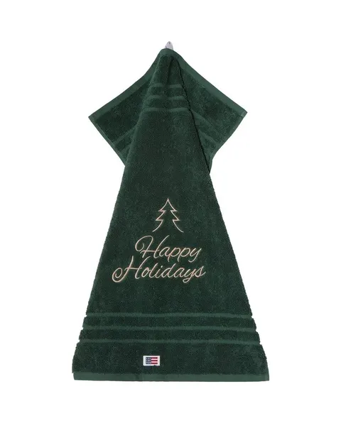 Ręcznik Original towel juniper happy holidays, green Lexington green 50x70