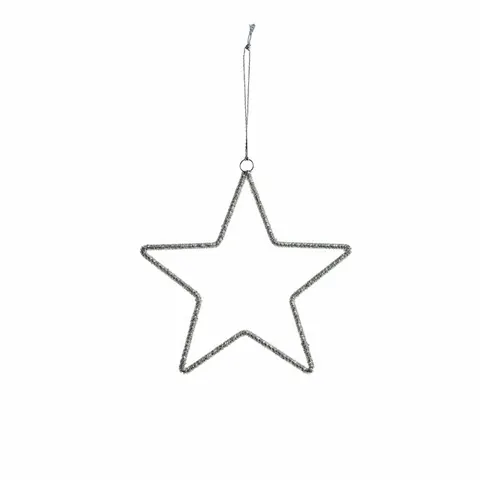 Ozdoba Ane Star 25x25 Lene Bjerre Silver