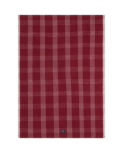 Ręcznik kuchenny Checked linen blend kitchen towel, red/white Lexington