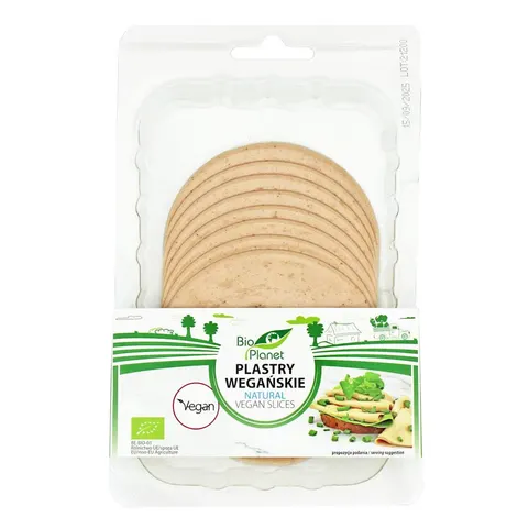 Plastry Wegańskie Natural BIO 100g Bio Planet