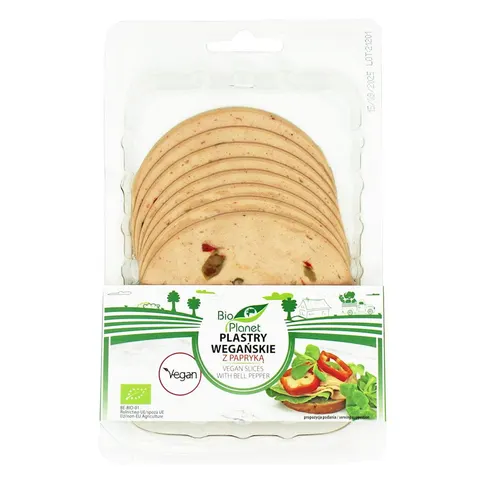 Plastry Wegańskie z Papryką BIO 100g Bio Planet