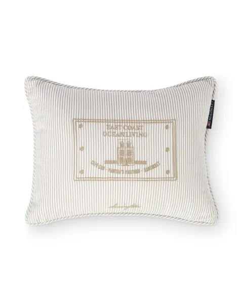 Poduszka Striped beige organic cotton pillow, 30x40 Lexington