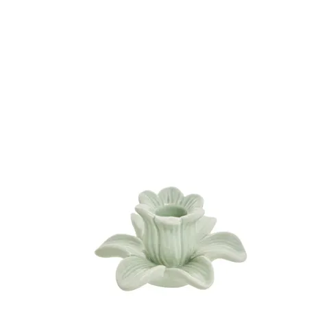 Świecznik Deanne flower light green Lene Bjerre
