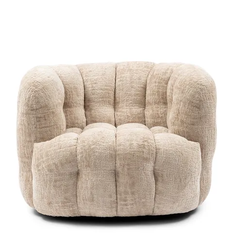 Fotel obrotowy Arosa Swivel Armchair Natural Riviera Maison