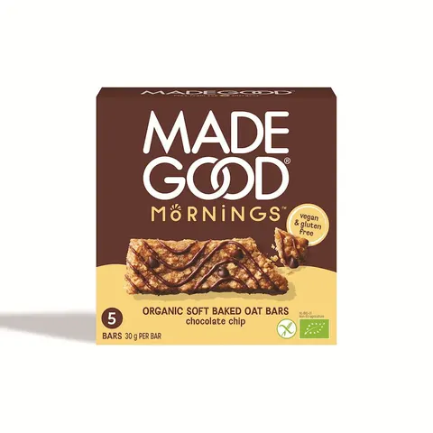 Batoniki Owsiane Soft z Czekoladą Bezglutenowe BIO (5 x 30g) 150g MadeGood Mornings