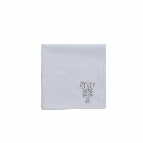 Serwetka Nerina napkin 45x45 cm. white Lene Bjerre lobster