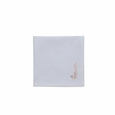 Serwetka Nerina napkin 45x45 cm. white Lene Bjerre shrimp