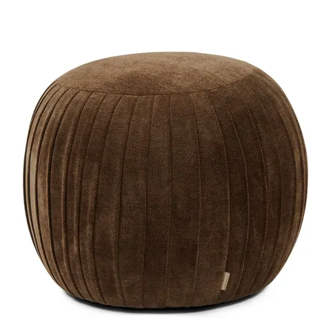 Puf Paris Riviera Maison Vintage Jaquard, Grime Brown