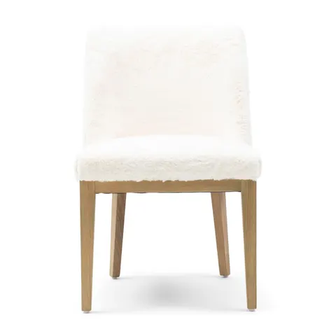 Krzesło Whistler DC Faux Fur Snow Riviera Maison