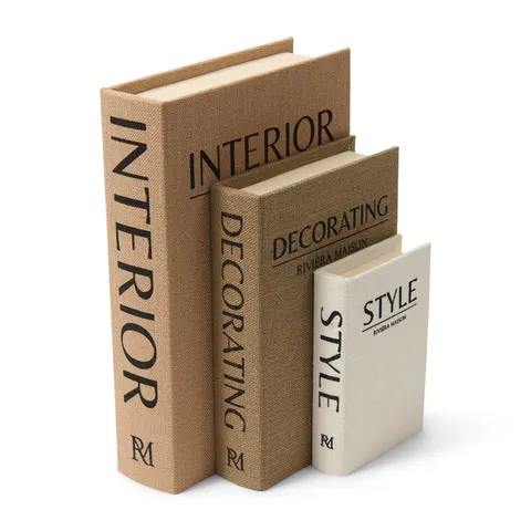 Dekoracja RM Interior Decorativ Book Riviera Maison zestaw 3szt.