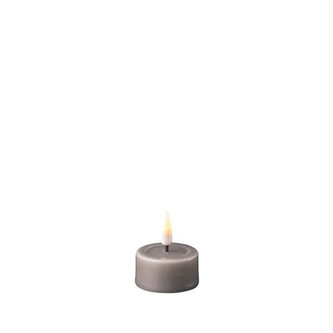 Świeca Szara Tealight LED D: 4,1x 4,5cm 2szt.