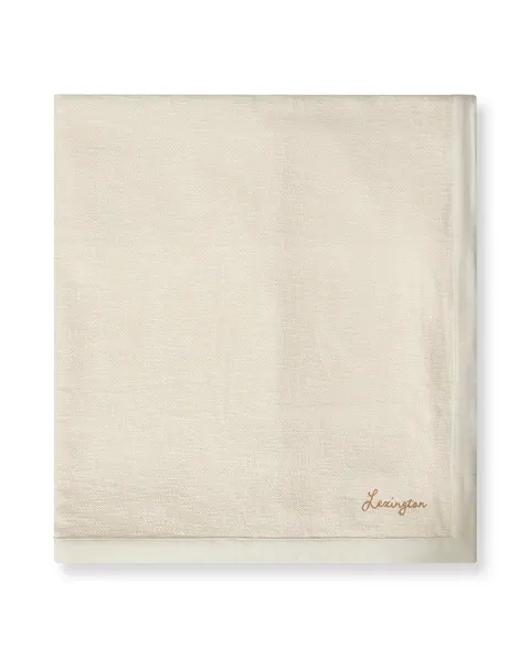 Narzuta / Pled Herringbone organic cotton bedspread, beige Lexington 160x240