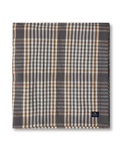 Obrus Checked linen/cotton tablecloth, gray Lexington 150x250