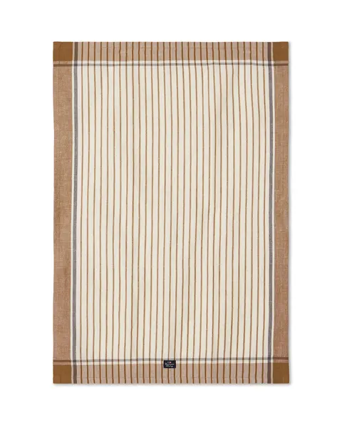 Ręcznik kuchenny Striped Linen /cotton Fudge/White Lexington