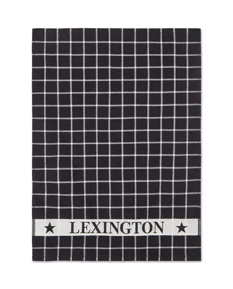 Ręcznik Lexington organic cotton terry kitchen towel, black/white Lexington