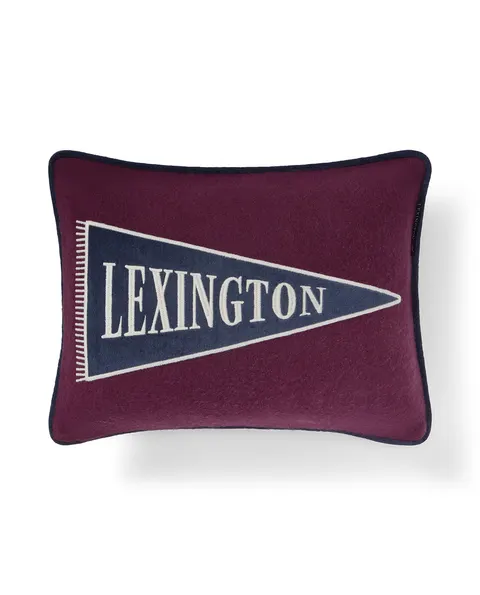 Poduszka Flag logo wool mix fig patch pillow Lexington 40x30