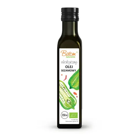 Olej Sezamowy Tłoczony Na Zimno BIO 250 ml Batom
