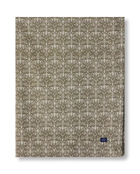 Obrus Ornament jacquard cotton tablecloth, beige/olive Lexington 150x250