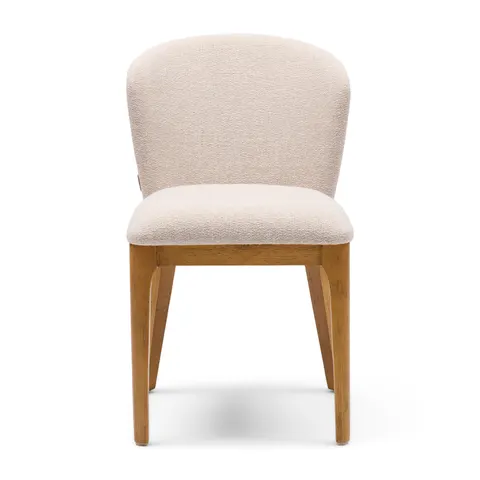 Krzesło Savoy Dining Chair, Rich Tweed, Warm Beige Riviera Maison