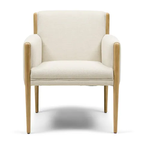 Krzesło Le Mans Dining Armchair, Structured Weave, Classic Beige Riviera Maison