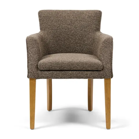 Krzesło Waverly Dining Armchair, Mountain Weave Lush Brown Riviera Maison