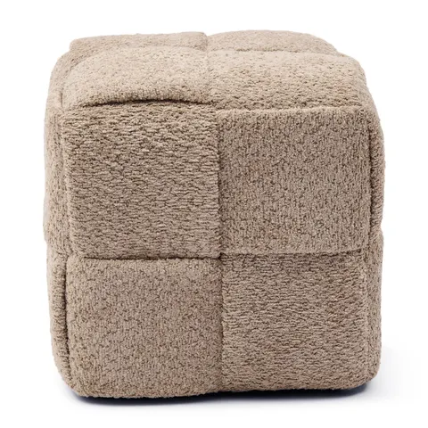 Puf Qbic Stool 40x45, Manhattan Weave Soft Walnut Riviera Maison