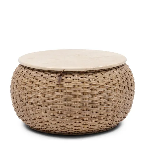 Stolik kawowy Azoren Coffee Table, Dia 70 Riviera Maison